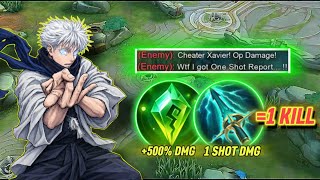 GLOBAL XAVIER 1 HIT BUILD! 200%DAMAGE HACK😱(CHEAT) | XAVIERBEST BUILD 2026 | MLBB