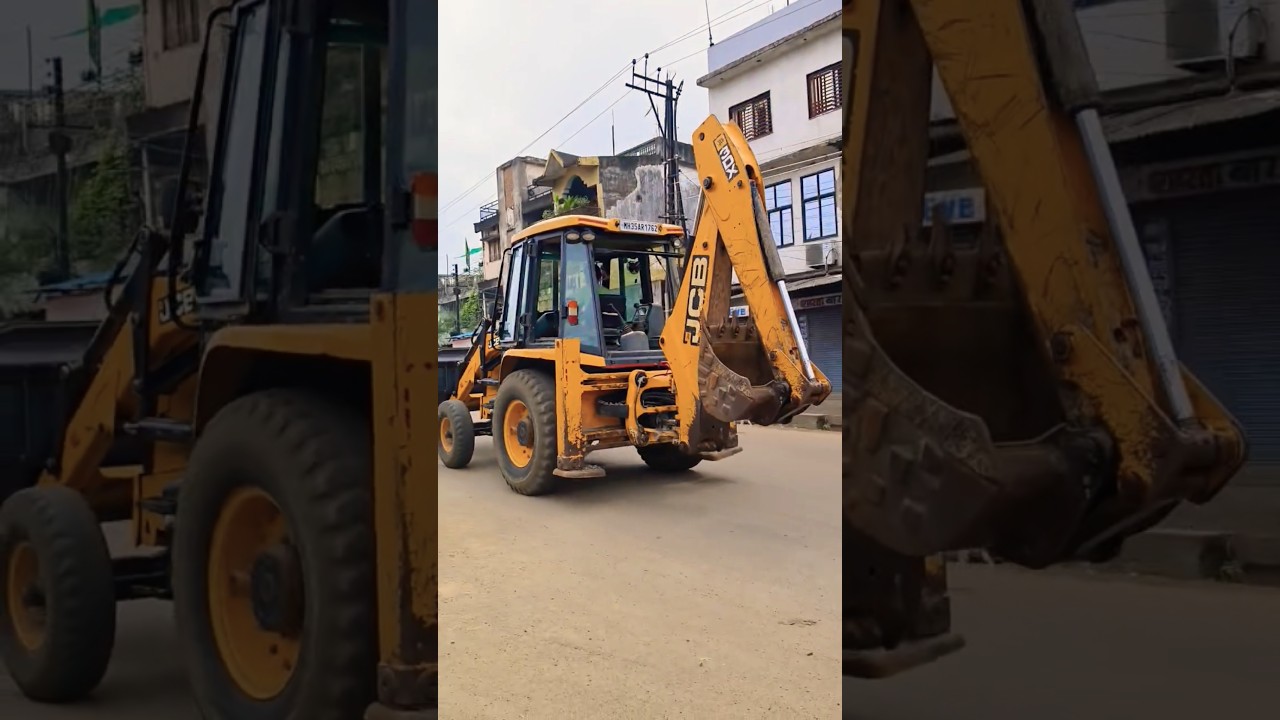 JCB 3DX Machine Road Running Video 😃👑🤟 