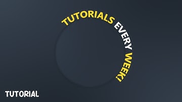 Blender Tutorial - Text Spinning Circle Motion Graphic Animation