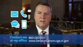 Sen. Larsons First Day In The Connecticut State Senate