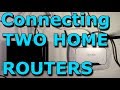 How To Connect Two Routers On One Home Network Using A Lan Cable  Stock Router Netgear/TP-Link