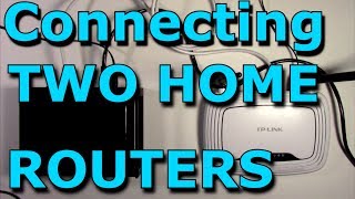 How To Connect Two Routers On One Home Network Using A Lan Cable  Stock Router Netgear/TPLink