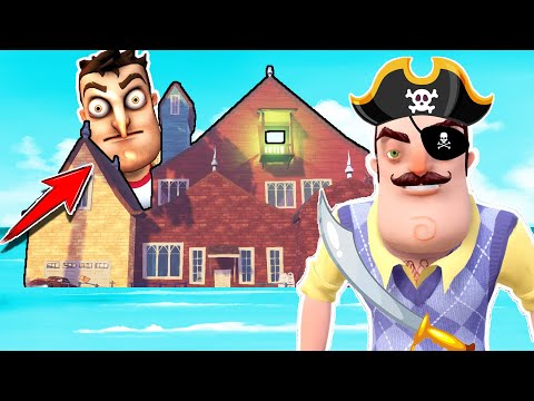 SUDA YÜZEN EVİN SIRRI NE ? 😱 Hello Neighbor  Korsan Mod 2