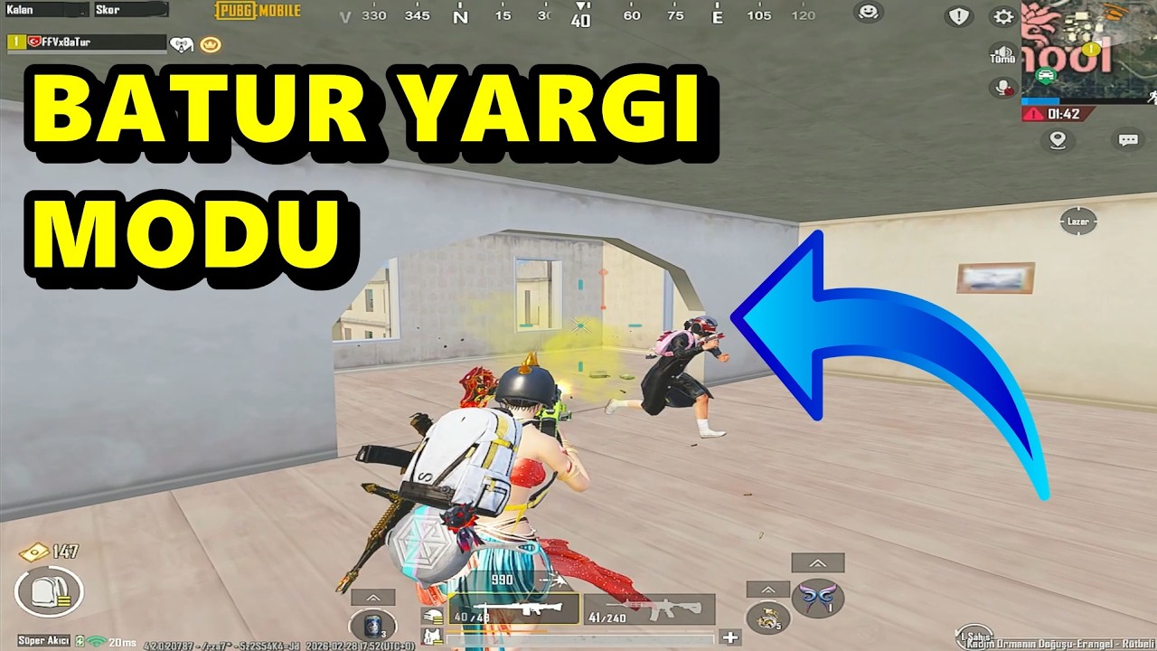 BATUR YARGI MODU ! MÜTHİŞ MAÇ BATUR GAME SOLO SQUAD PUBG MOBİLE