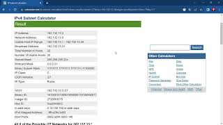 tutorial cara mengunakan kalkulator ip subnet