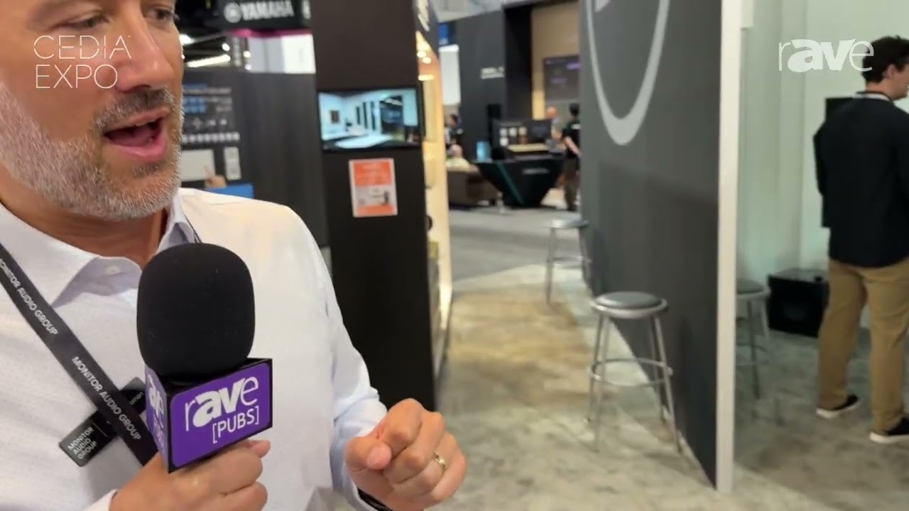 CEDIA Expo 2026: Monitor Audio Group Displays Silver AMS 8G Gloss Black Speaker and Radius Lineup
