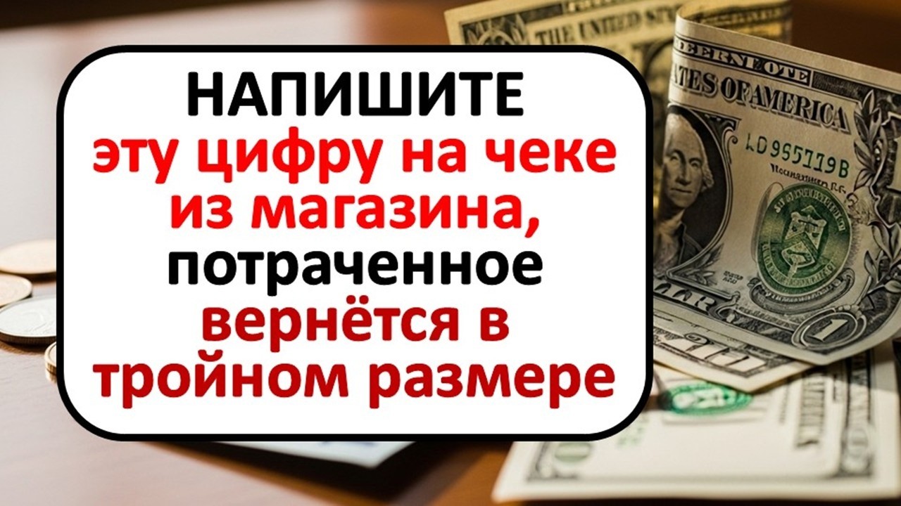 Какую цифру написать на чеке, чтобы деньги вернулись втройне? Проверенный метод на достаток