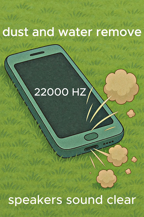 dust and water removed 22000Hz speakers sound cleaner #dustclean #waterclean