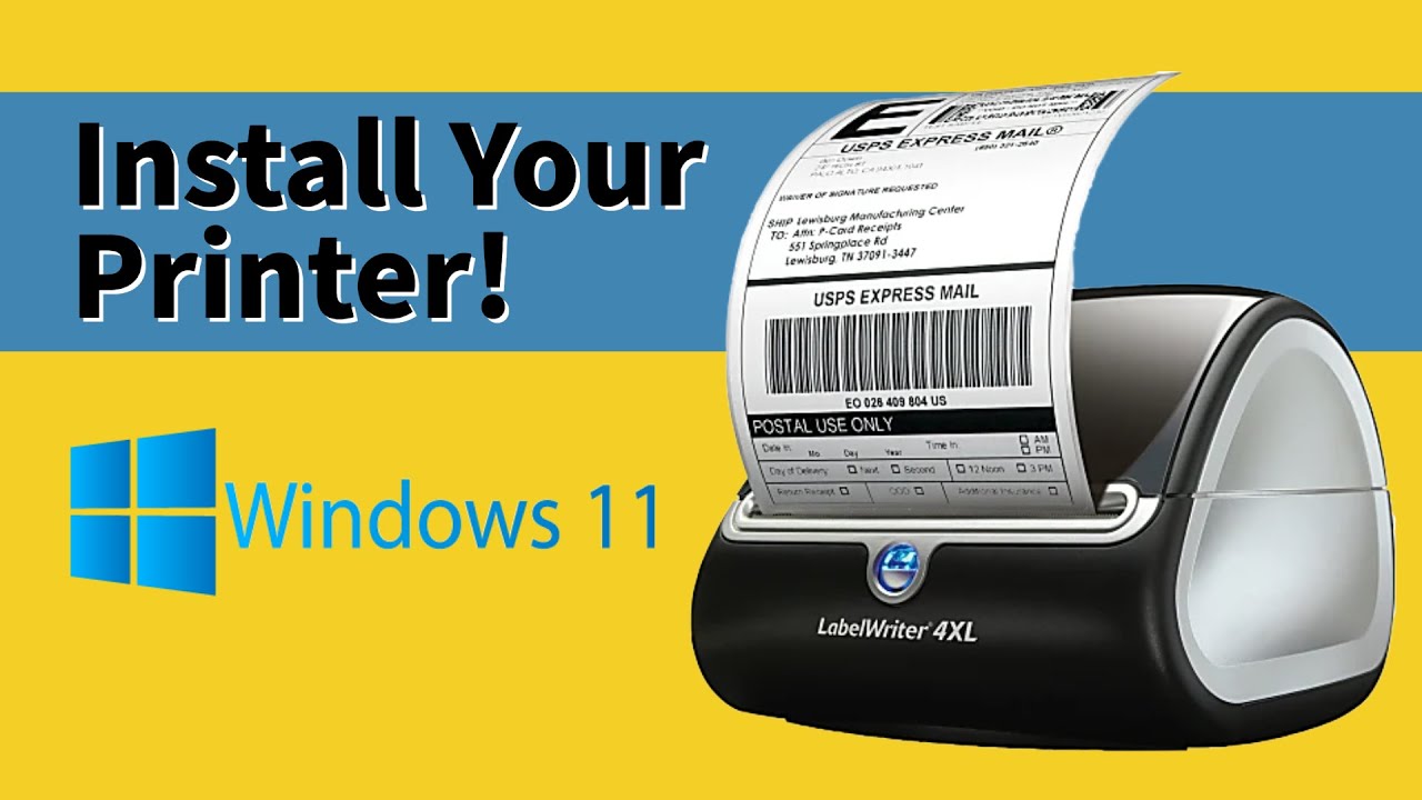 Install Dymo 4XL LabelWriter Printer on a 11 With No Disc! - YouTube