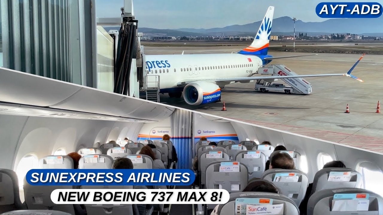 4K TRIP REPORT | SUNEXPRESS Boeing 737 MAX 8 ECONOMY CLASS | Antalya - Izmir