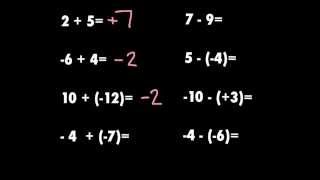 Adding and Subtracting Integers pt. 2