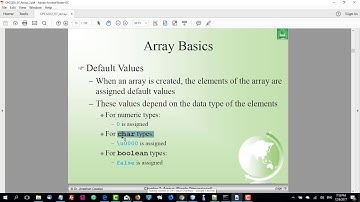 برمجة 1 - محاضرة رقم 56 : أساسيات المصفوفات | فصل (7) - درس (2)
