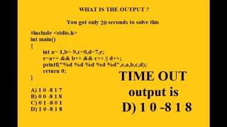 C language Aptitude  Interview Questions