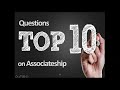 Considering an Associateship: 10 Key Questions You Need Answered