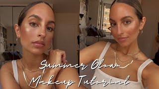 NATURAL GLOWY SUMMER MAKEUP TUTORIAL *NO FOUNDATION* | Glossier, Charlotte Tilbury, Fenty, Hourglass