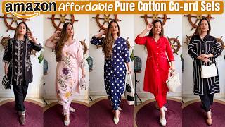 These Pure Cotton Co-Ord Sets Will Solve Your Summer Outfit Problems 😭🔥 | Amazon Haul | Mahima Giri