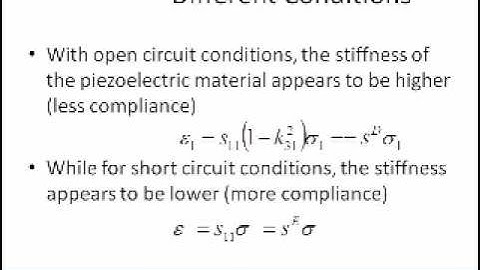Piezoelectric Materials: Special Conditions (slides)