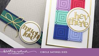 Circle Sayings Dies by Kristina Werner