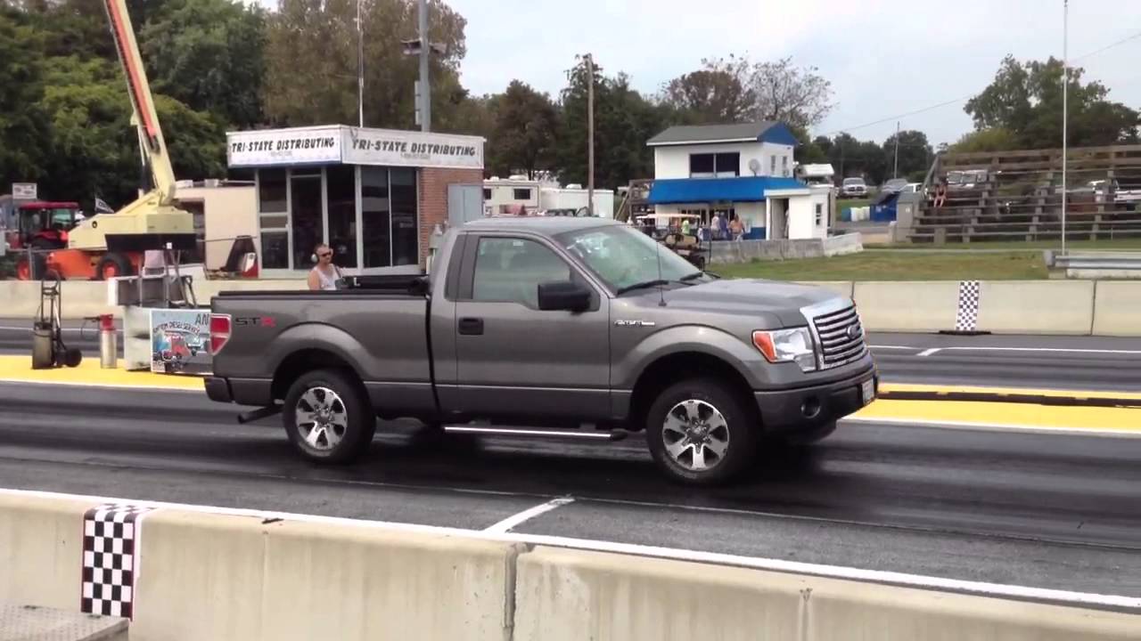 F150 5.0 1/4 mile - YouTube