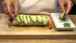 Ролл  " Creamy Shrimp Fry "  как приготовить суши