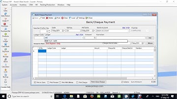 Bank Payment Voucher Entry. Polosys ERP Video Tutorial