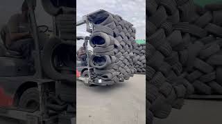 Waste Tire Compression: How a Container is Efficiently Loaded