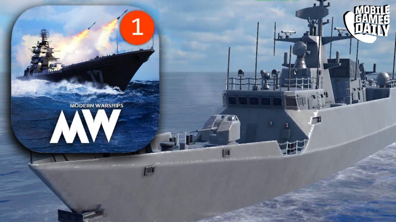 Jogo de Navio Para Celular MODERN WARSHIPS: Batalha naval on-line Android  ios Gameplay 