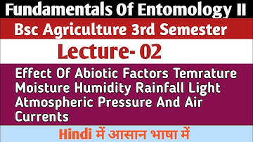 Fundamental of Entomology II Lecture-02 Bsc Agriculture 3rd Semester