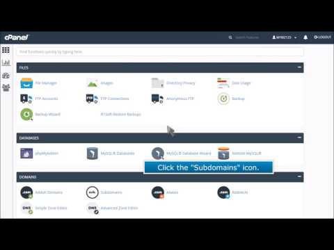 cPanel Sub Domain - how to create a sub domain in cPanel