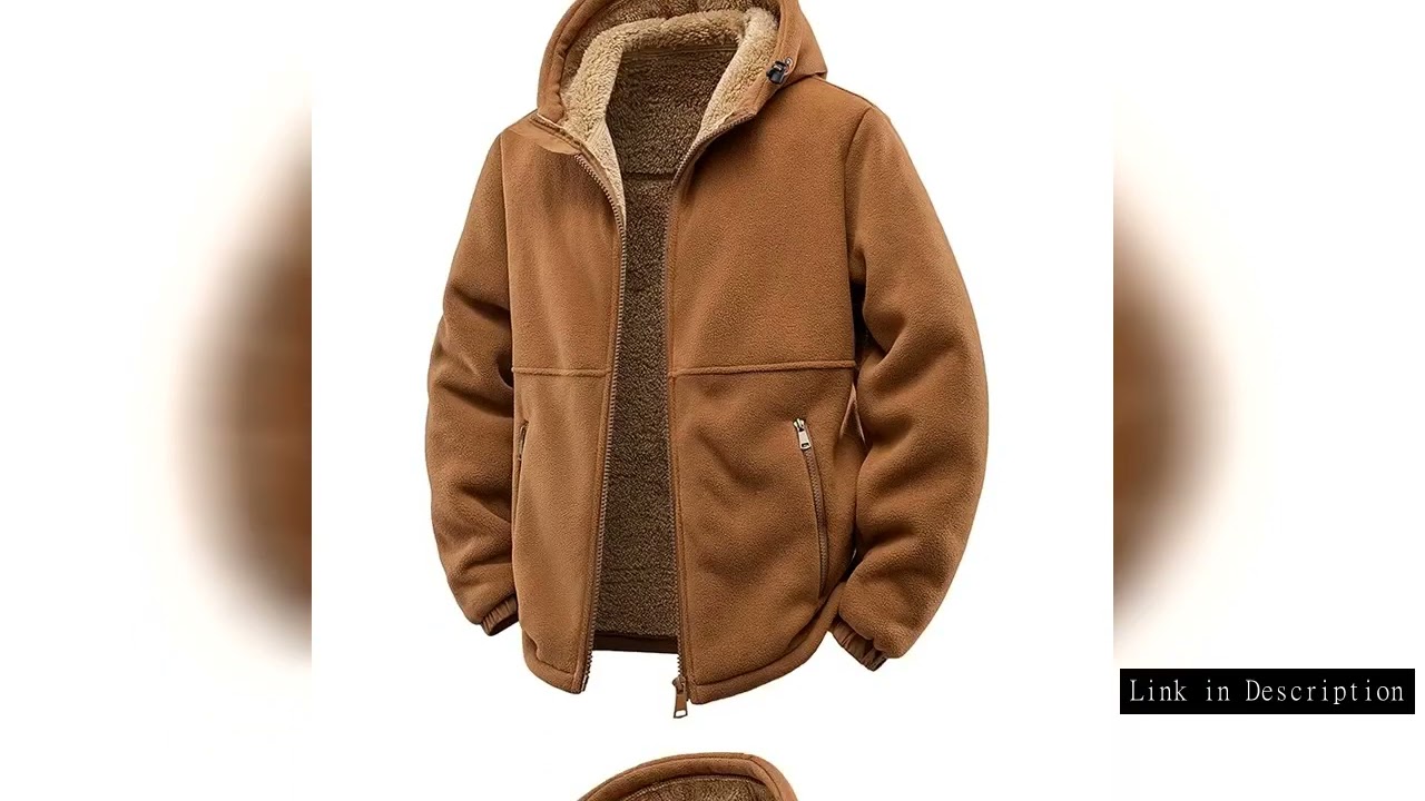New Autumn and Winter Fashion Solid Color Thick Warm Lamb Wool Jacket For Men's Casual Loose Sports