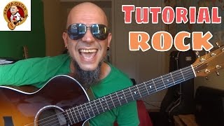 Como tocar RITMO de ROCK en GUITARRA | Tutorial FACIL para Principiantes chords