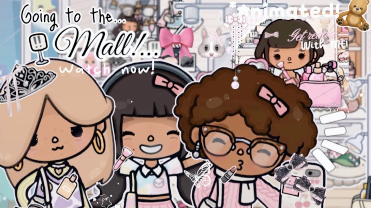 GRWM in Toca Boca 🎀🫧 mall day with friends 