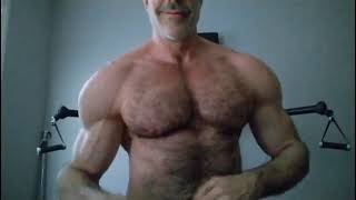 Mature Daddy With Hot Body Shows Off His Huge Muscles