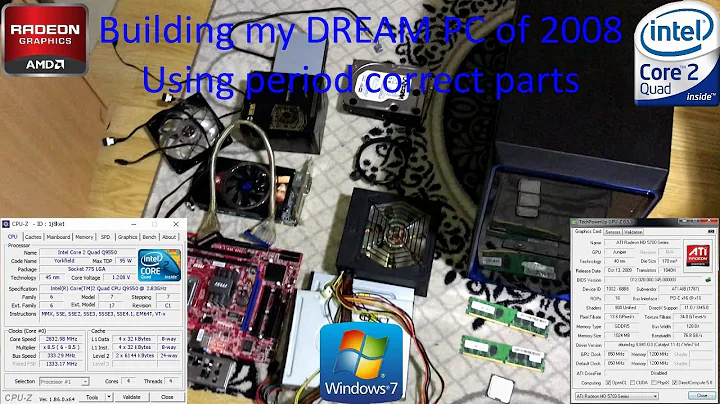 Montando meu PC DOS SONHOS de 2008 com o Core 2 Quad Q9550