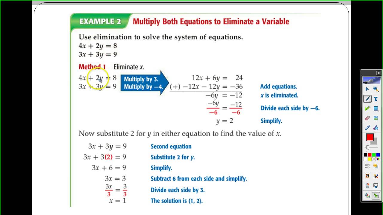 algebra-6-4-elimination-using-multiplication-math-algebra-systems-of-equations-showme