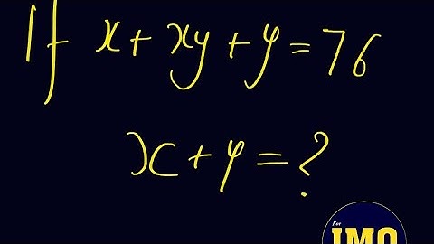 Find the value of X+Y? 🤔 Math Olympiad