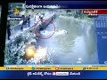 Car Falls Into River While Avoiding Accident With Auto-Rickshaw