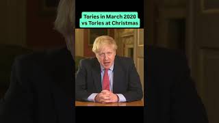 Tories in March 2020 vs Tory Christmas Party #ukpolitics #borisjohnson #covid #lockdown