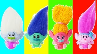 Baby trolls play matching game Baby trolls play matching game