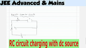 1)  Charging  of a capacitor in RC circuit  | Time Constant | JEE Adv