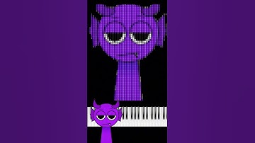 Sprunki Durple Evolution – From Pyramixed to Sprunked! 🎹 | Piano & MIDI Art #piano #animation