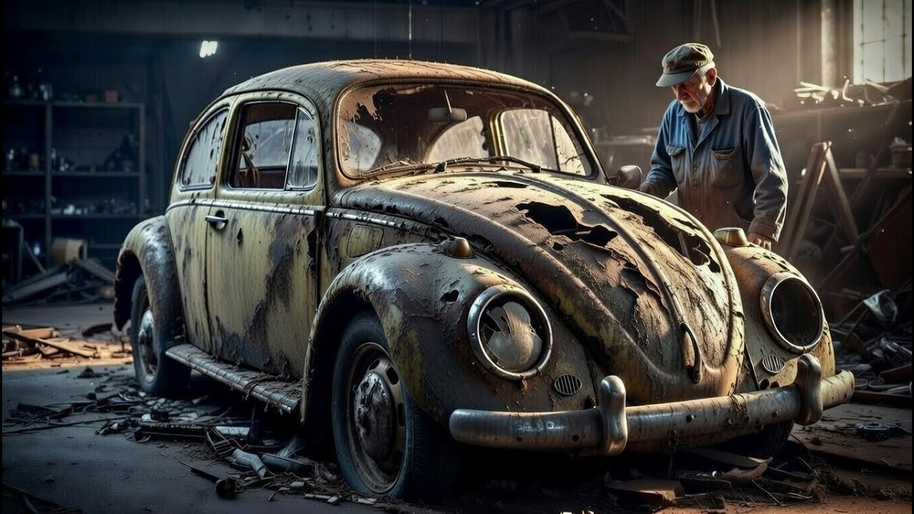 ASMR Car Restoration: Forgotten 1967 Volkswagen Beetle Rebuilt by Hand | No Talking