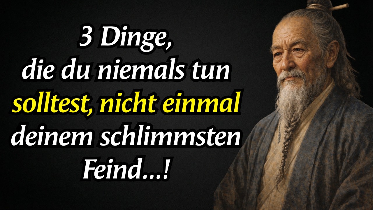 Tu diese 3 Dinge niemals – nicht einmal deinem schlimmsten Feind | Zhuangzi