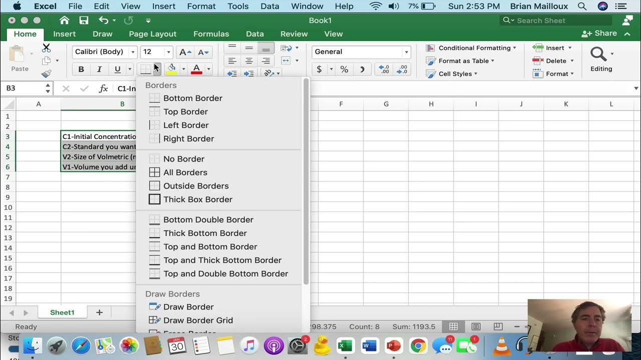 Dilutions in Excel YouTube