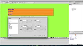 (Dreamweaver CS6) Designer Horizontal Menu