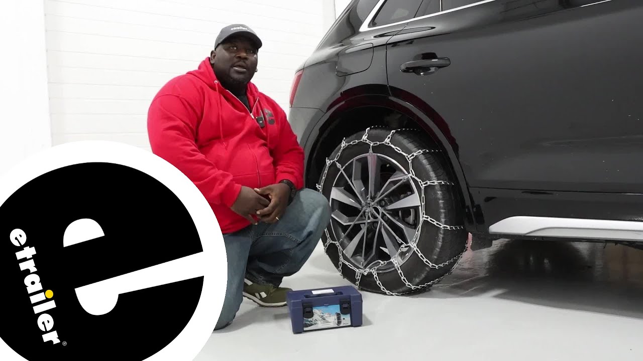 etrailer Titan Snow Tire Chains Installation 2023 Audi Q5 YouTube