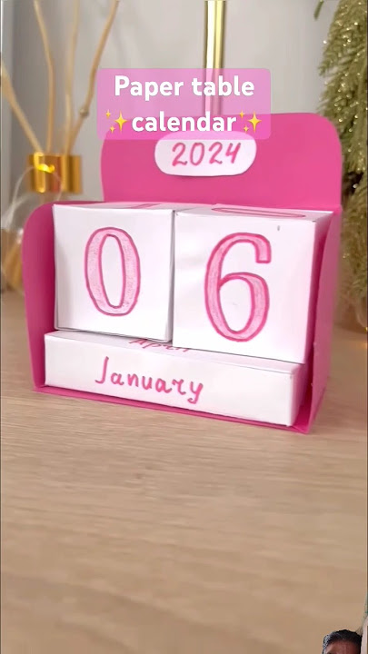 Kalender meja kertas DIY ✨|