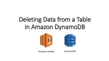Deleting Data from a DynamoDB Table using AWS Lambda