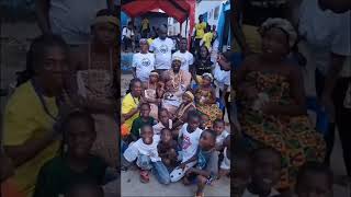 African American King in Ghana Celebrating With Ghanaian Family