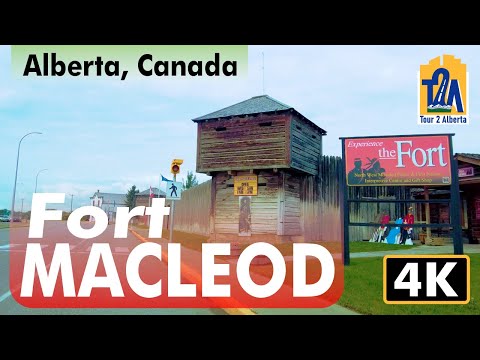 Fort Macleod, Alberta CANADA in 【4K】👍😍🇨🇦👍